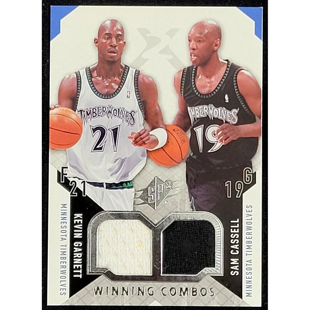2009-10 SPX KEVIN‎ GARNETT / SAM CASSELL WINNING COMBOS DUAL JERSEY
